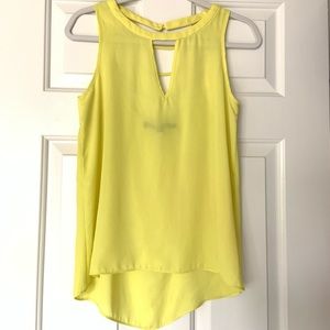 Yellow Sleeveless Blouse